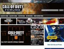 Tablet Screenshot of callofduty-forums.com